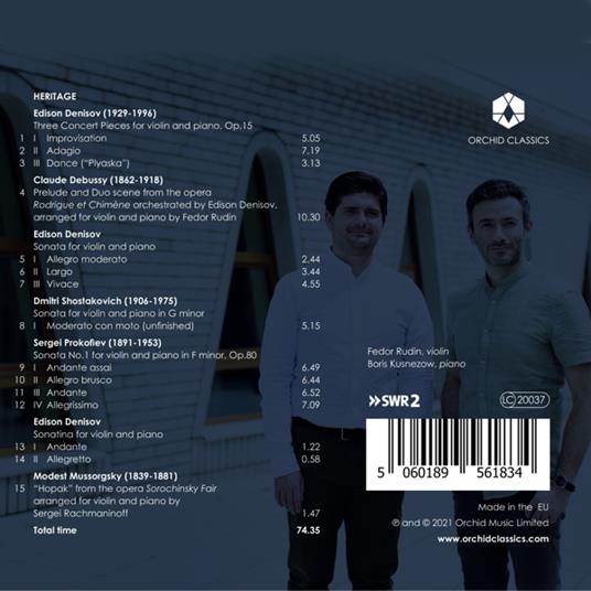 Fedor Rudin / Boris Kusnezow: Heritage - CD Audio - 2