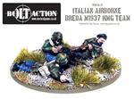 Italian Airborne Breda medium machine gun team