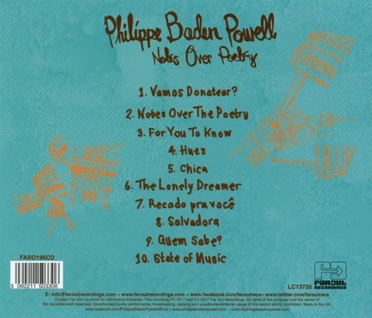 Notes Over Poetry - CD Audio di Philippe Baden Powell - 2