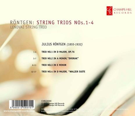 Trios a Cordes V. 1 - CD Audio di Julius Röntgen - 2