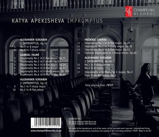 Impromptus - CD Audio di Katya Apekisheva - 2