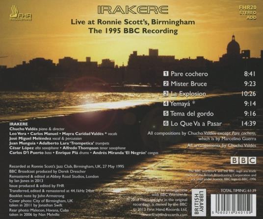 Live Ronnie Scott'S... - CD Audio di Irakere - 2