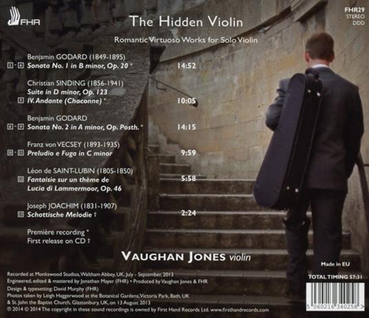 Hidden Violin - CD Audio di Vaughan Jones - 2