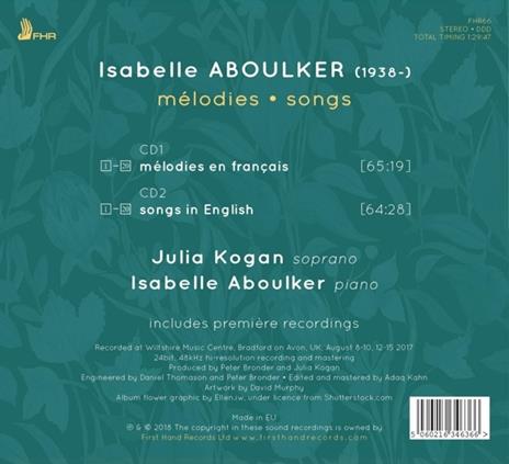 Melodies (Digisleeve) - CD Audio di Julia Kogan - 2