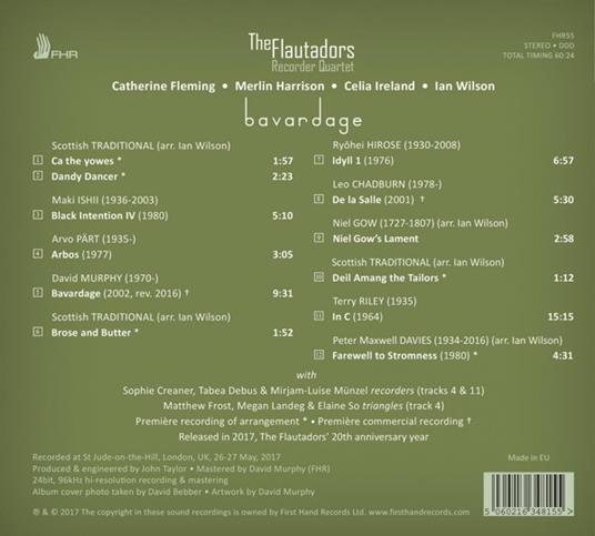 Bavardage - CD Audio di Flautadors Recorder Quartet - 2