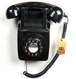 Telefono Da Muro Gpo 746 Wall Push Button Black