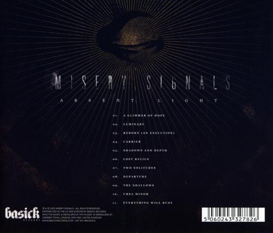 Absent Light - CD Audio di Misery Signals - 2