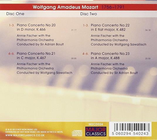 Favourite Piano Concertos - CD Audio di Wolfgang Amadeus Mozart - 2