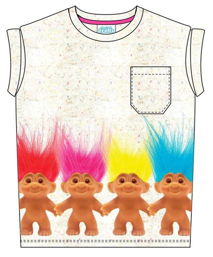 T-Shirt bambina Trolls. Troll Friends