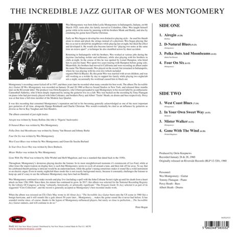 The Incredible Jazz Guitar Of Wes Montgomery - Vinile LP di Wes Montgomery - 2