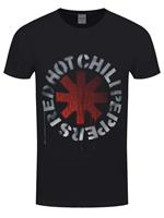 T-Shirt Unisex Tg. S. Red Hot Chili Peppers: Stencil