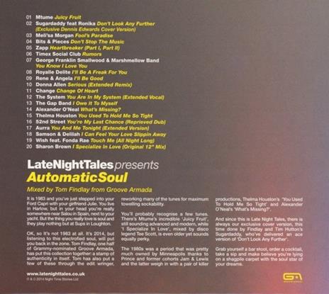 Late Night Tales presents Automatic Soul - CD Audio - 2
