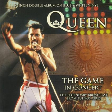 Game in Concert (Blue & White Vinyl) - Vinile LP di Queen