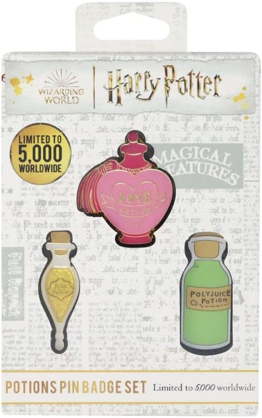 Harry Potter Spilla Badge 3-pack 3 Potions Edizione Limitata Fanattik -  Fantastiko - Idee regalo