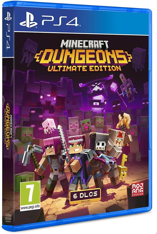 Minecraft Dungeons Ultimate Edition - PS4 - gioco per PlayStation4 - Mojang  Studios - Action - Adventure - Videogioco | IBS