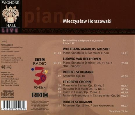 Recital - CD Audio di Mieczyslaw Horszowski - 2
