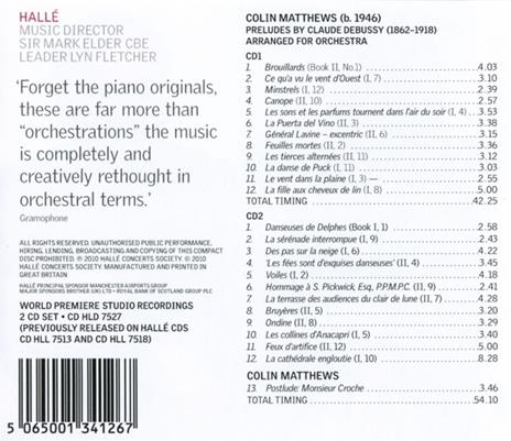 Preludi - CD Audio di Colin Matthews,Mark Elder - 2