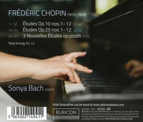 Chopin Etudes - CD Audio di Sonya Bach - 2