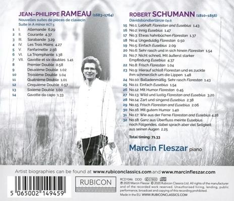 Rameau-Schumann - CD Audio di Jean-Philippe Rameau,Robert Schumann,Marcin Fleszar - 2