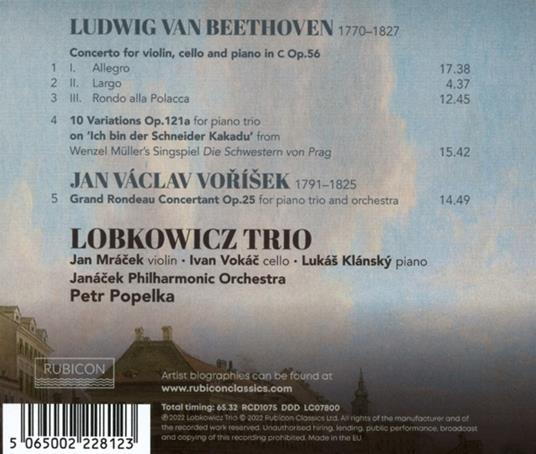 Triple Concerto - CD Audio di Ludwig van Beethoven,Janacek Philharmonic Orchestra