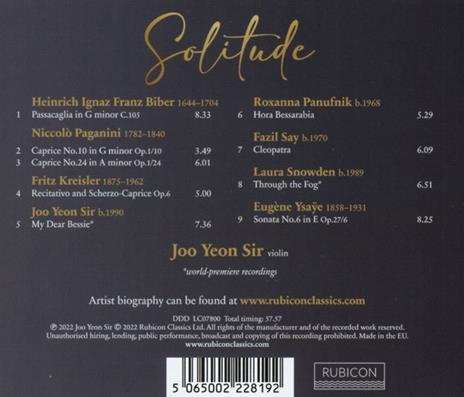 Solitude - CD Audio di Yeon Sir Joo - 2