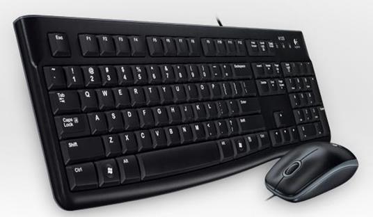 Logitech Desktop MK120 tastiera USB QWERTY Portoghese Nero - Logitech -  Informatica | IBS