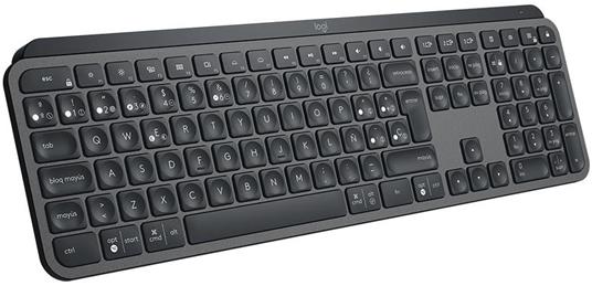 Logitech MX Keys tastiera RF Wireless + Bluetooth QWERTY Spagnolo Nero -  Logitech - Informatica | IBS