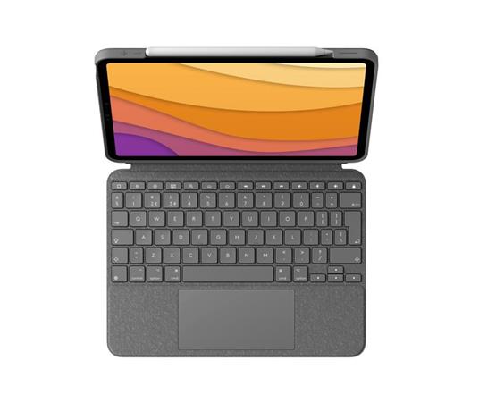 Logitech Combo Touch Custodia con Tastiera per iPad Air (4. gen - 2020) -  Tastiera Retroilluminata Rimovibile, Trackpad Click-Anywhere, Smart  Connector - Grigio. - Logitech - Informatica | IBS