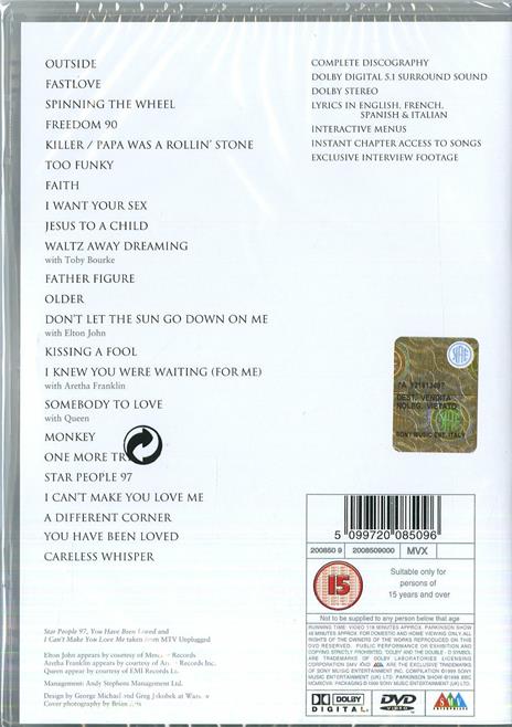 George Michael. Ladies & Gentleman (DVD) - DVD di Aretha Franklin,Elton John,George Michael,Queen - 2
