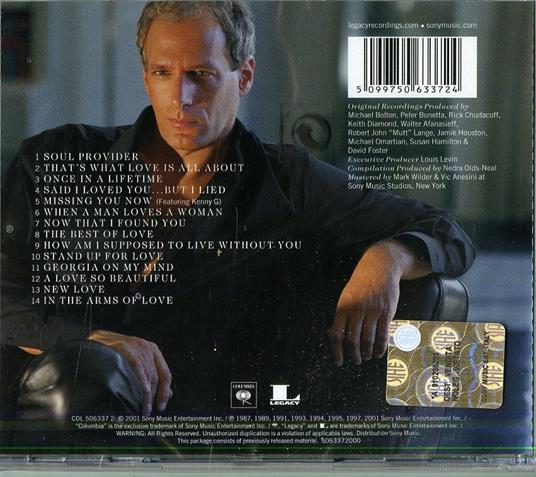 Love Songs - CD Audio di Michael Bolton - 2