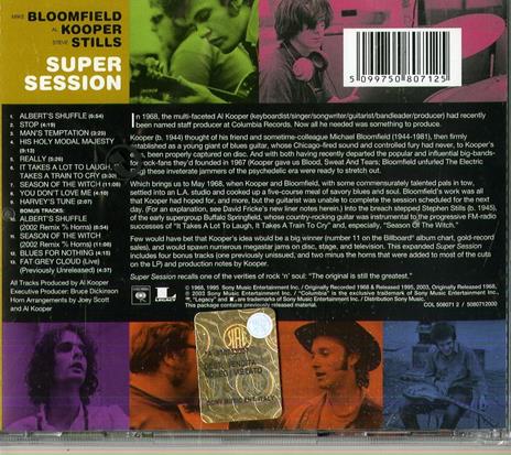 Super Session - CD Audio di Al Kooper,Stephen Stills,Mike Bloomfield - 2
