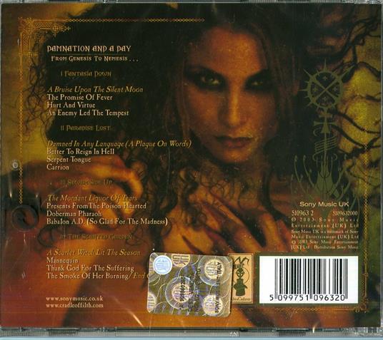 Damnation and Day - CD Audio di Cradle of Filth - 2
