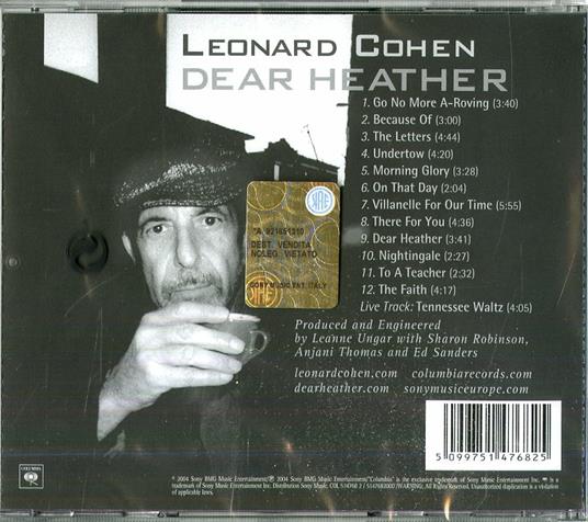 Dear Heather - CD Audio di Leonard Cohen - 2