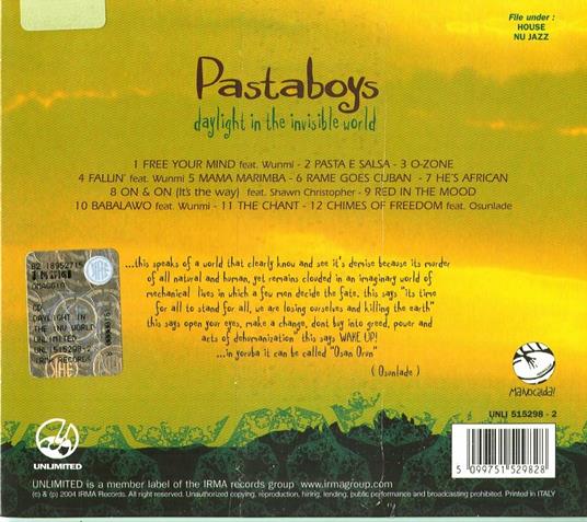 Daylight in the Invisible World - Pastaboys - CD | IBS