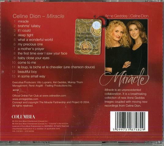 Miracle - Céline Dion - CD | IBS