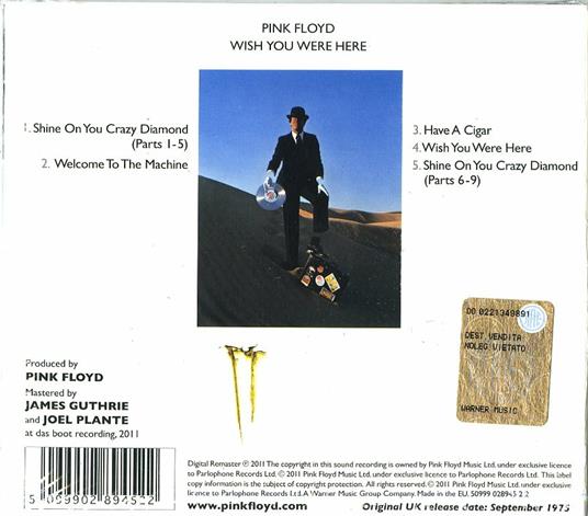 Wish You Were Here (Discovery) - Pink Floyd - CD