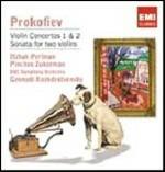 Concerti per violino n.1, n.2 - Sonata per 2 violini - CD Audio di Sergei Prokofiev,Itzhak Perlman,Pinchas Zukerman,BBC Symphony Orchestra,Gennadi Rozhdestvensky
