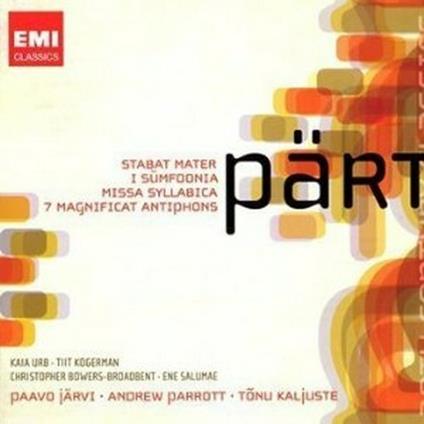 Nekrolog - Statuit ei Dominus - Missa syllabica - Beatus Petronius - Magnificat Antiphons - De Profundis - Memento - Cantate - CD Audio di Arvo Pärt,Andrew Parrott,Paavo Järvi,Tönu Kaljuste,Royal Stockholm Philharmonic Orchestra,Taverner Consort,Estonian Philharmonic Chamber Choir,Taverner Players