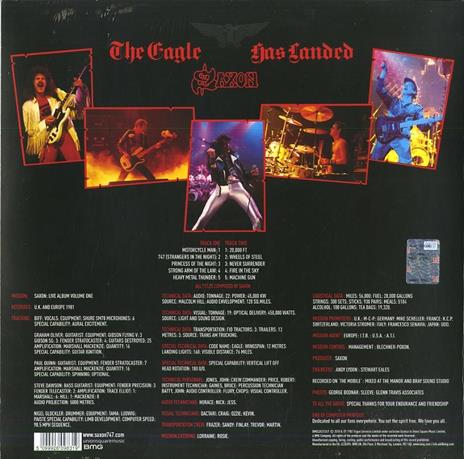 The Eagle Has Landed. Live (Remastered Vinyl Edition) - Vinile LP di Saxon - 2
