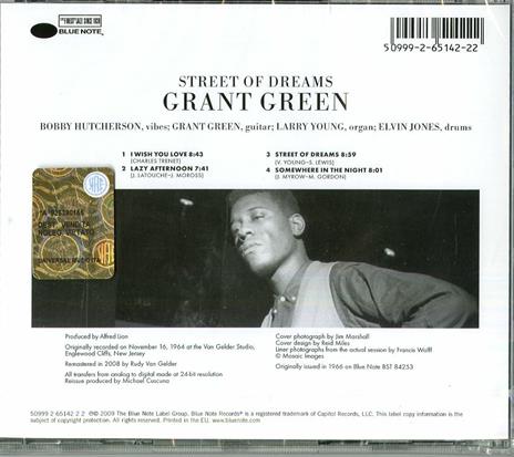 Street of Dreams (Rudy Van Gelder) - CD Audio di Grant Green - 2