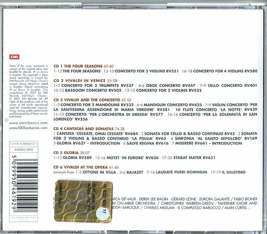 100 Best Vivaldi - CD Audio di Antonio Vivaldi - 2