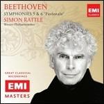 Sinfonie n.5, n.6 - CD Audio di Ludwig van Beethoven,Simon Rattle,Wiener Philharmoniker