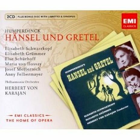 Hänsel und Gretel - CD Audio di Engelbert Humperdinck,Herbert Von Karajan,Elisabeth Schwarzkopf,Elisabeth Grümmer,Philharmonia Orchestra