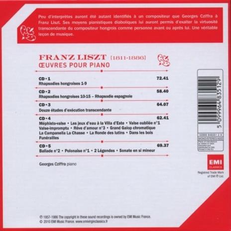 Liszt Piano - CD Audio di Franz Liszt,György Cziffra - 2