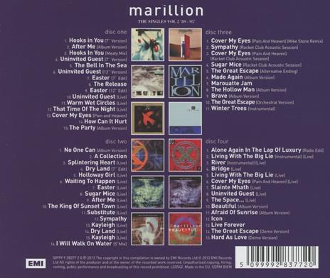 Singles 89-95 - CD Audio di Marillion - 2