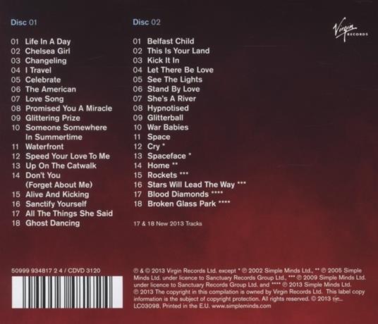Celebrate. The Greatest Hits + - CD Audio di Simple Minds - 2