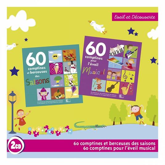 60 Comptines des Saisons Et 60 Comptines Pour L'eveil Musical - CD Audio