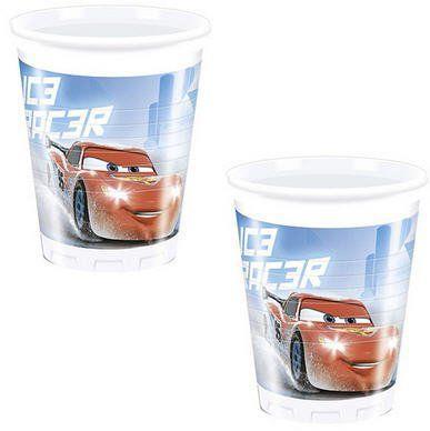 Cars. Ice. 8 Bicchieri Plastica 200 Ml