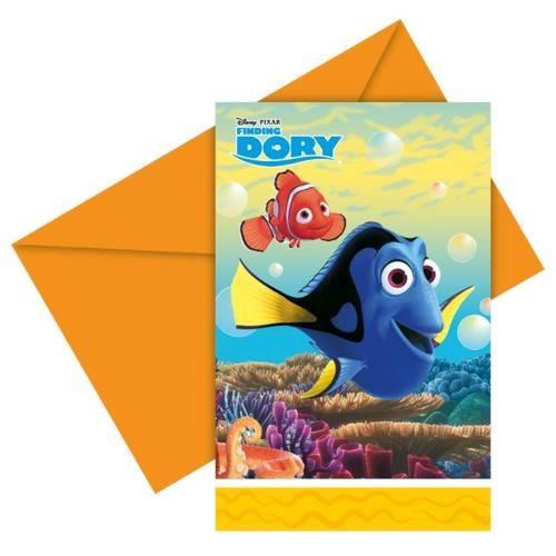 Alla Ricerca di Dory. 6 Inviti con Busta - 2