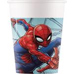 Marvel: Bicchiere Carta 8 Pz - Spider-Man Team Up Sup Q.